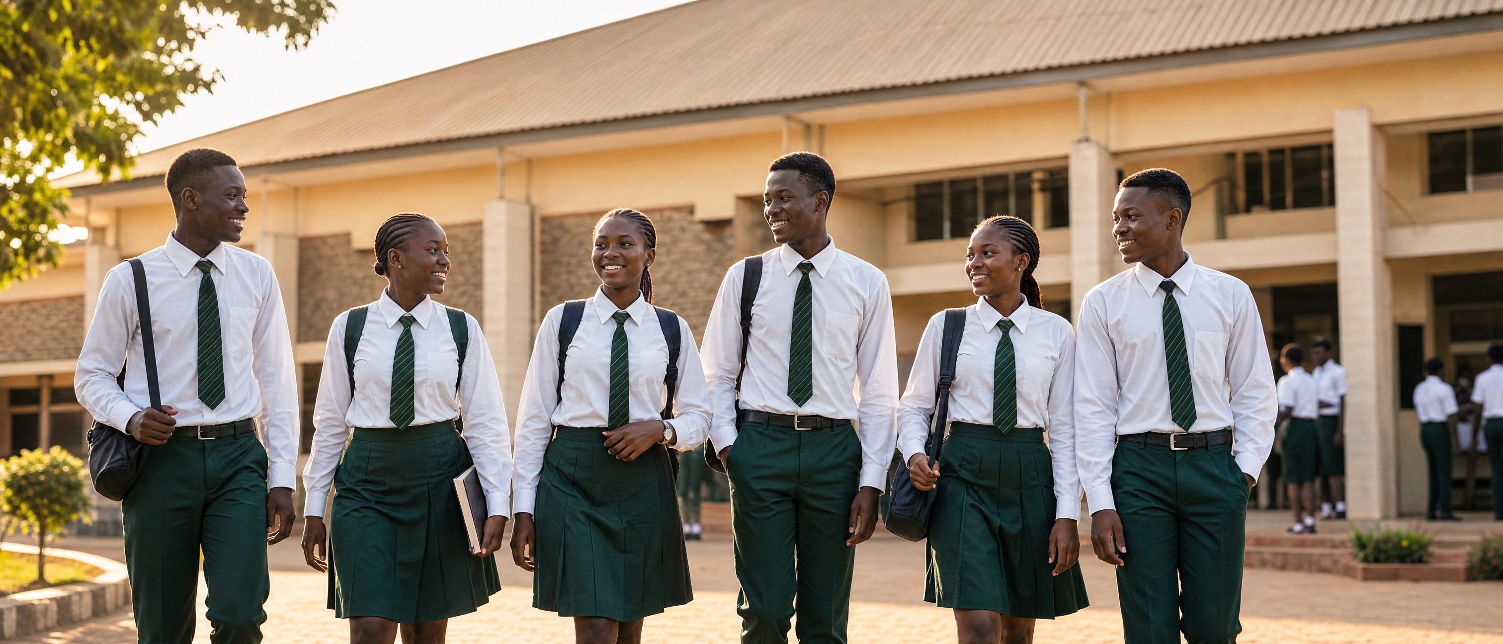 Students of Silver Spring International School on campus