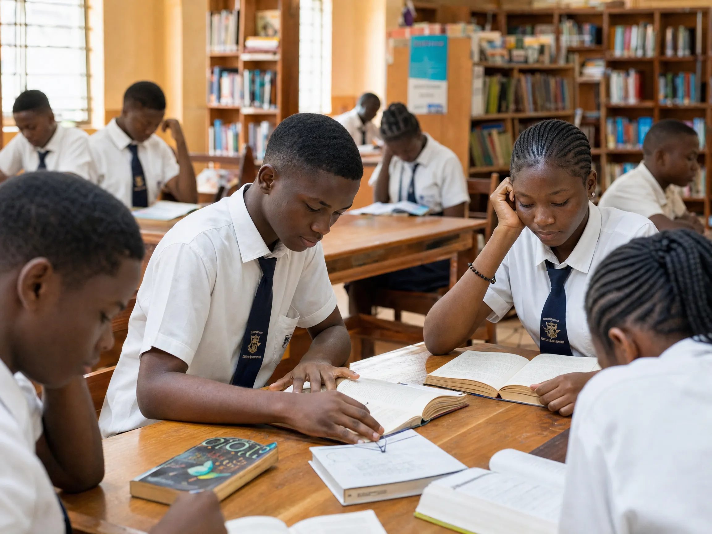 Quiet focus in our library